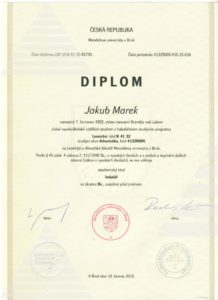 Diplom Jakub